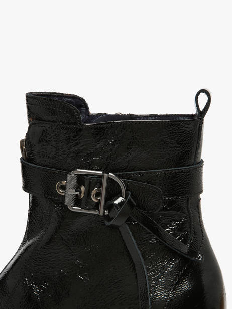 Enkellaarsjes Met Hak Evie Uit Leder Dorking Zwart accessoires D9163 ander zicht 2